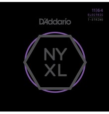 D'Addario NYXL1164 комплект струн для 7-струнной электрогитары, Medium, 11-64