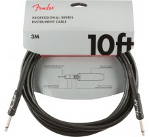 Fender 10' Professional Inst CABLE BLK инструментальный кабель, черный, длина 3м