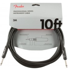 Fender 10' Professional Inst CABLE BLK инструментальный кабель, черный, длина 3м