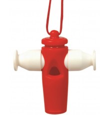 Stagg TTW-025 RD/WH 3-х тональная свистулька, пластиковая