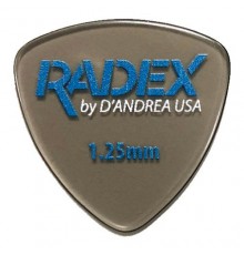 D'Andrea RDX346 1.00 медиатор в форме скругленного треугольника, серия Radex, 1.00мм, жесткий