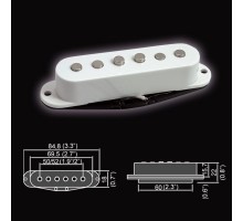 Belcat BS-01Middle-WH звукосниматель магнитный, сингл, средний, белый