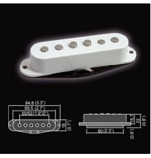 Belcat BS-01Middle-WH звукосниматель магнитный, сингл, средний, белый