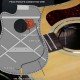 Guitto GGP-01 звукосниматель для акустической и классической гитары, цвет «орех»