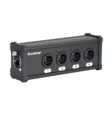 Soundking CXA029 DMX коммутатор/преобразователь, 4хXLR(5p)male - RJ-45
