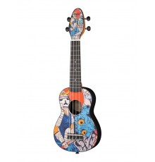 Ortega K2-SR Keiki Designer Series Укулеле сопрано, с чехлом и тюнером