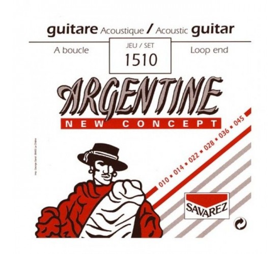 Savarez 1510 Argentine Loop end Extra Light 10-45 струны для акустической гитары