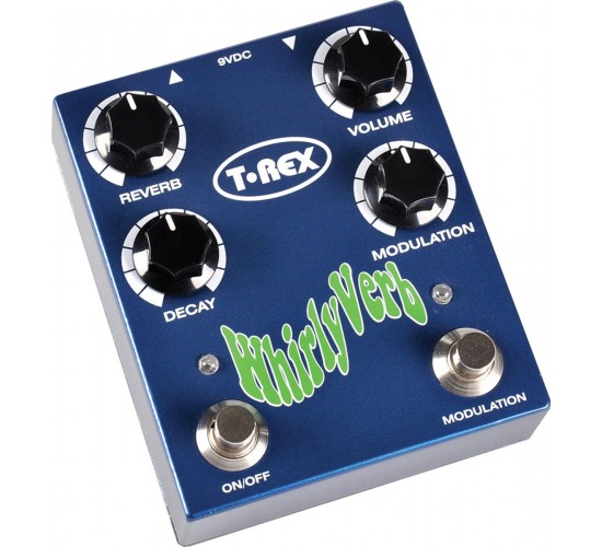 T-REX Whirly Verb Педаль эффектов Reverb для гитары (Volume, Reverb, Modulation, Decay)