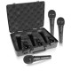 Behringer XM1800S динамические микрофоны (комплект из 3 шт.) с выключателем, в кейсе