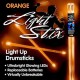 LightStix LED Light Up Orange светящиеся барабанные палочки, цвет оранжевый