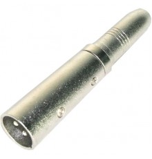 Invotone AD340 переходник 3P XLR папа <>6.35мм моно джек мама, корпус металл