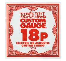 Ernie Ball 1018 струна для электро и акустических гитар. Сталь, калибр .018