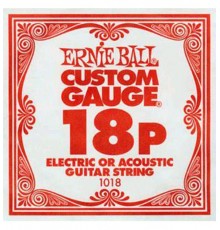 Ernie Ball 1018 струна для электро и акустических гитар. Сталь, калибр .018