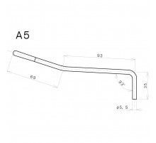 Gotoh A-5C 5.5 мм рычаг, хром