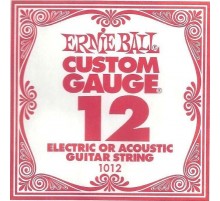 Ernie Ball 1012 струна для электро и акустических гитар. Сталь, калибр .012