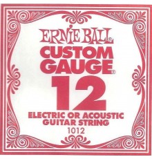 Ernie Ball 1012 струна для электро и акустических гитар. Сталь, калибр .012