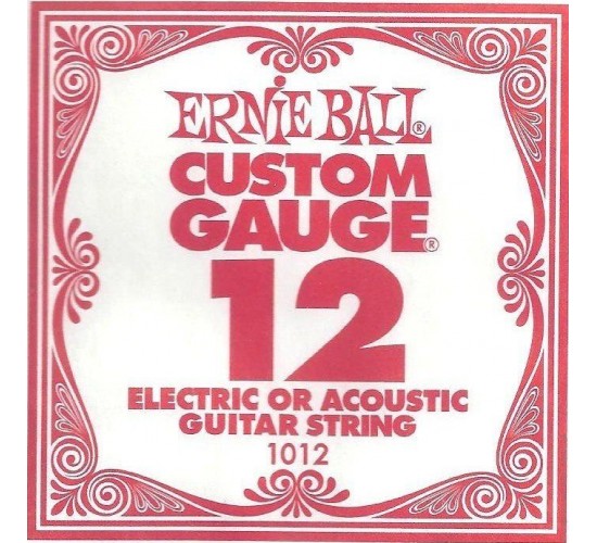 Ernie Ball 1012 струна для электро и акустических гитар. Сталь, калибр .012