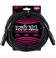 Ernie Ball 6073 Кабель микрофонный, XLR - XLR, 7,62 м, чёрный