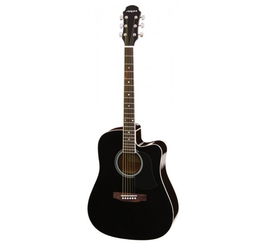 Aria AWN-15CE BK электроакустическая гитара, цвет черный