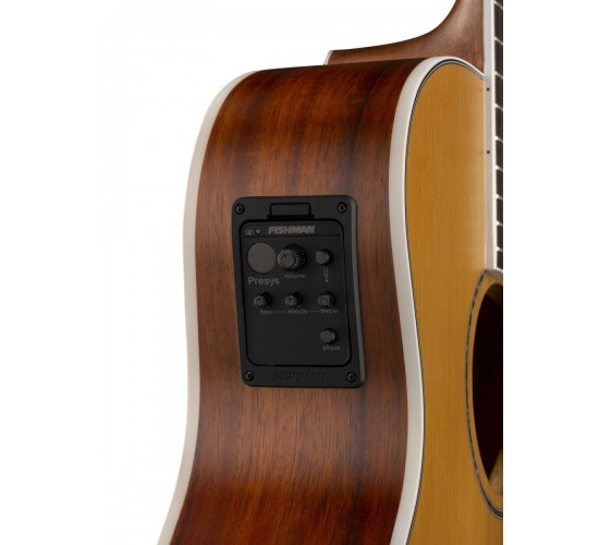 Cort GA5F-BW NS Grand Regal Series электроакустическая гитара, с вырезом, цвет натуральный