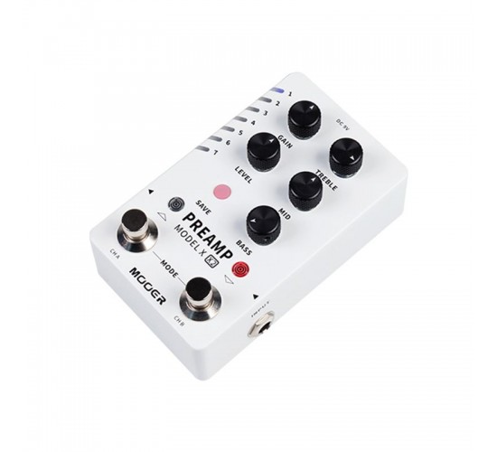 Mooer Preamp Model X2 цифровой гитарный моделирующий двухканальный преамп, 14 моделей