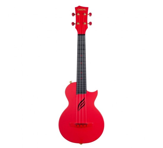 Cascha HH-2280 Carbon Fibre Укулеле концертный, с чехлом, красный, углеволокно
