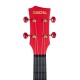 Cascha HH-2280 Carbon Fibre Укулеле концертный, с чехлом, красный, углеволокно
