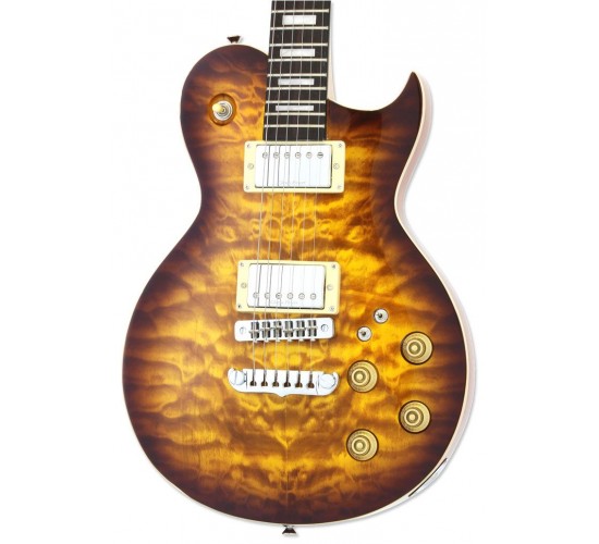 Aria PE-480 BS электрогитара, цвет коричневый санберст