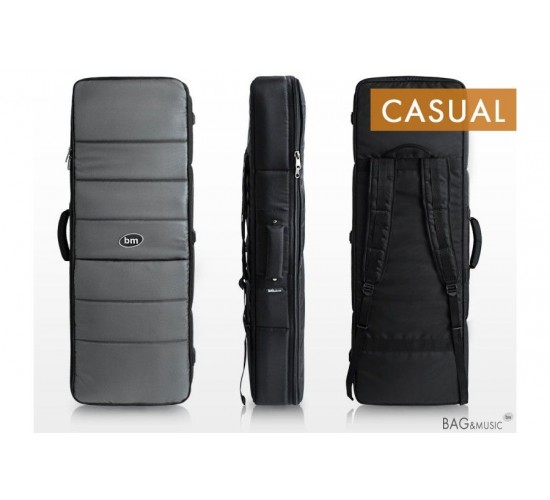 Bag&Music BM1083 Keyboard_61 CASUAL чехол легкий для синтезатора, клавишных 102х32х11 серый