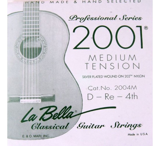 La Bella 2004M Отдельная 4-я струна для гитары посеребреная