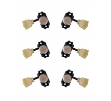 Gotoh SD90-MGT-SL-B-L3+R3 Колки для гитары 3+3, локовые, черные