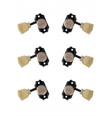 Gotoh SD90-MGT-SL-B-L3+R3 Колки для гитары 3+3, локовые, черные
