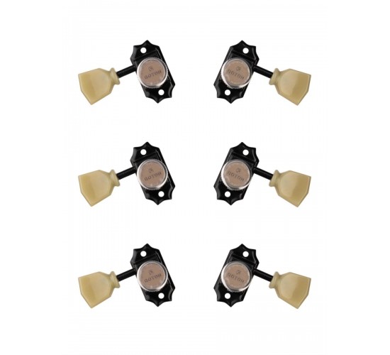 Gotoh SD90-MGT-SL-B-L3+R3 Колки для гитары 3+3, локовые, черные