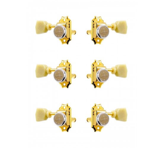 Gotoh SD90-MGT-SL-GG-L3+R3 Колки для гитары 3+3, локовые, золото