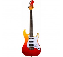 JET JS-600 TRS электрогитара, Stratocaster, корпус кр.дерево/топ клен, HSS, tremolo, цвет TRS