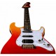 JET JS-600 TRS электрогитара, Stratocaster, корпус кр.дерево/топ клен, HSS, tremolo, цвет TRS