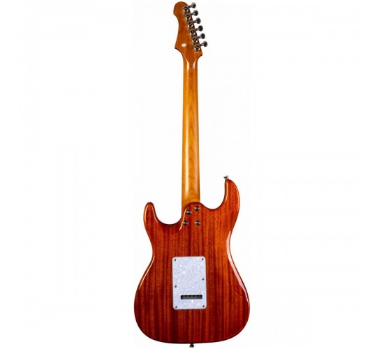 JET JS-600 TRS электрогитара, Stratocaster, корпус кр.дерево/топ клен, HSS, tremolo, цвет TRS