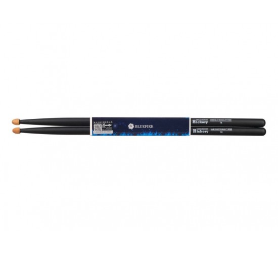 HUN 10104007 Colored Series Bluefire 7A Барабанные палочки, орех гикори, черные