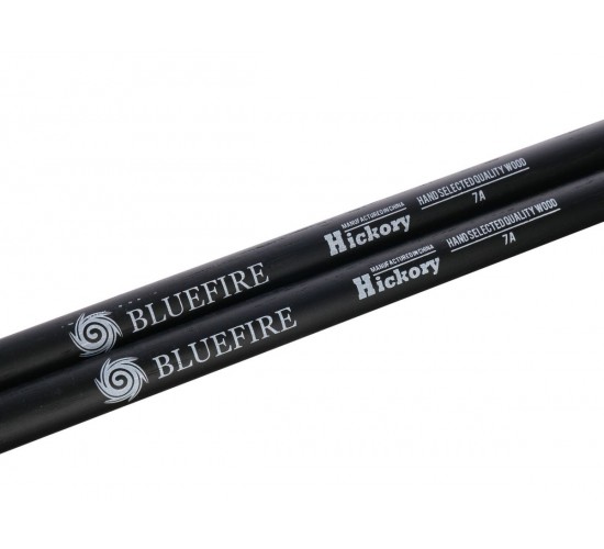 HUN 10104007 Colored Series Bluefire 7A Барабанные палочки, орех гикори, черные