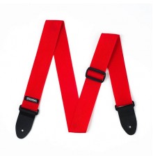 Dunlop D07-01RD Poly Ремень для гитары, полиэстер, красный