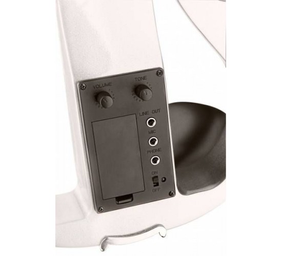 Stagg EVN X-4/4 WH Электроскрипка 4/4 Цельный клен, лакированный корпус. Цвет: белый