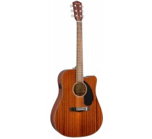 Fender CD-60SCE Dread All-Mah WN электроакустическая гитара, цвет натуральный