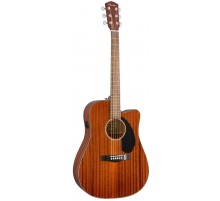 Fender CD-60SCE Dread All-Mah WN электроакустическая гитара, цвет натуральный