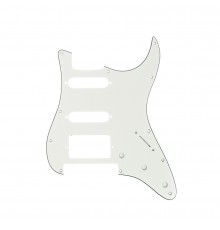 Musiclily MX1380AW Защитная накладка гитары Fender Stratocaster HSS, 3 слоя, белая