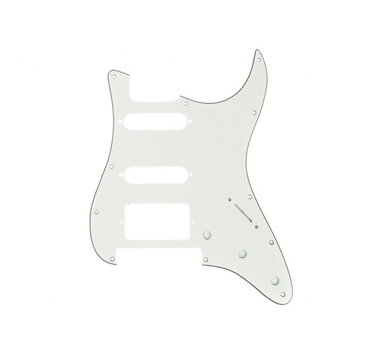Musiclily MX1380AW Защитная накладка гитары Fender Stratocaster HSS, 3 слоя, белая