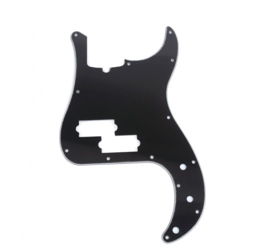 Musiclily MX1303BK Защитная накладка бас-гитары Precision Bass, 3 слоя, черная
