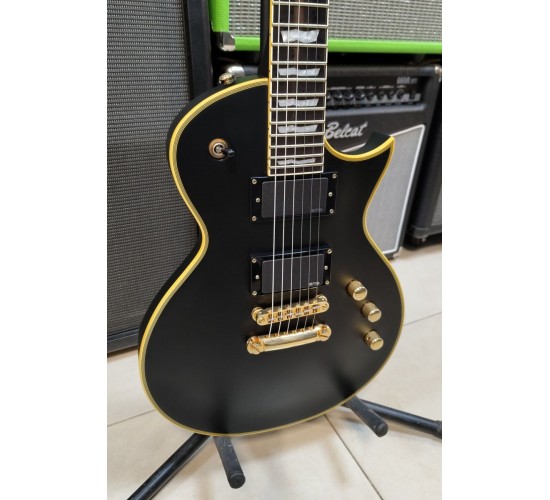 LTD by LTD EC-1000 Deluxe электрогитара, цвет черный матовый, Корея USED