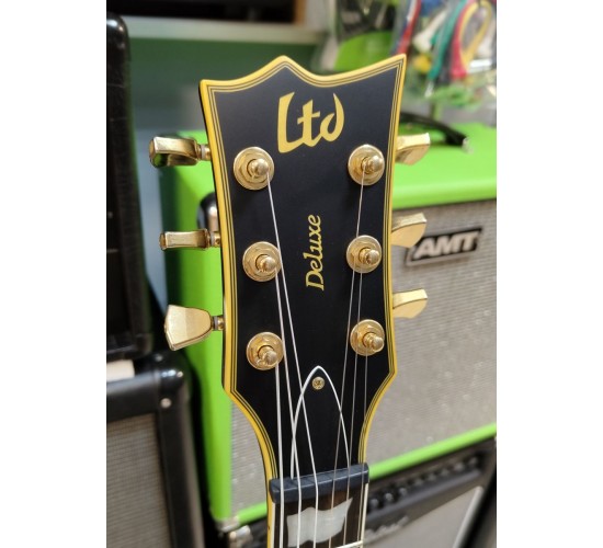 LTD by LTD EC-1000 Deluxe электрогитара, цвет черный матовый, Корея USED