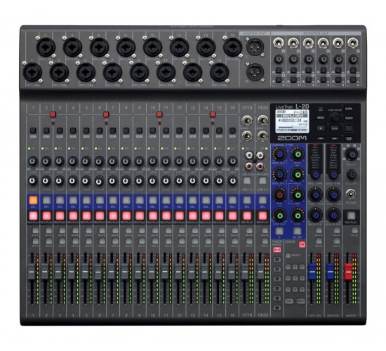 Zoom L-20 LIVETRAK многофункциональная цифровая консоль для микширования, звукозаписи, мониторинга,