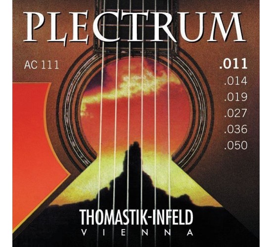 Thomastik AC111 Plectrum Комплект струн для акустической гитары, сталь/бронза, 011-050